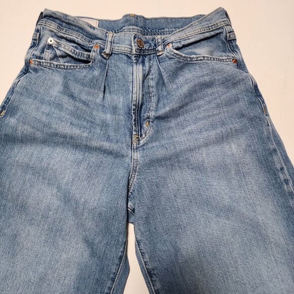 GAP Stretch Denim High Rise Wide Leg Trouser Jeans - Picture 3 of 8